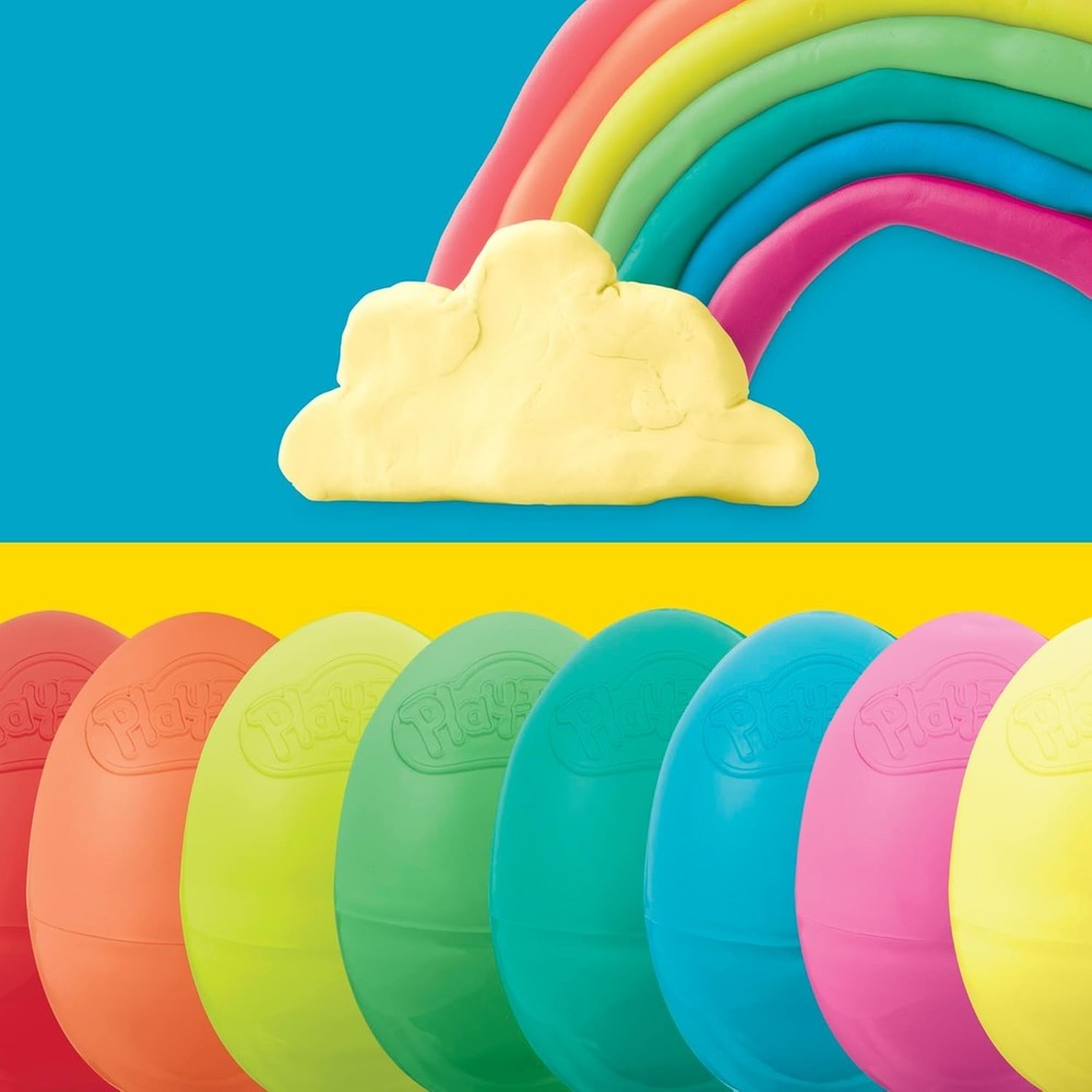 Play-Doh Eggs 24-Pack - Colorful Non-Toxic Modeling Compound for Creative Play