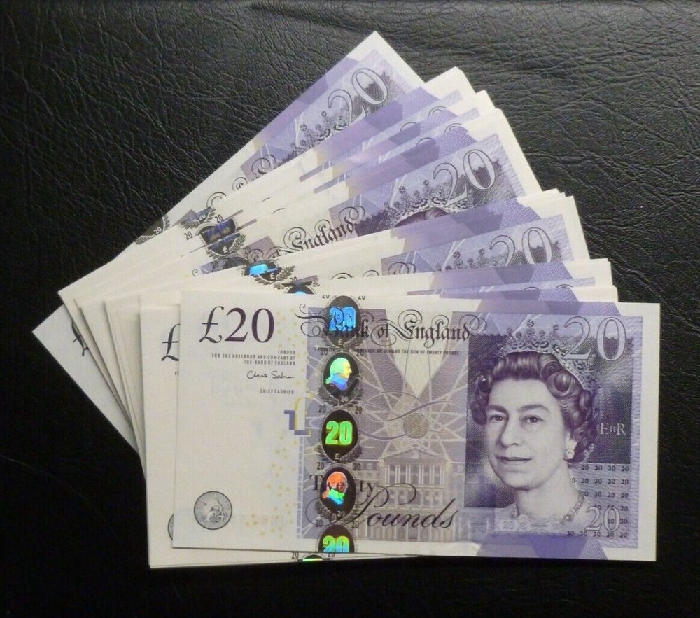 Salmon Twenty Pounds £20 banknote A.Smith (2012-15) B409 UNCIRC any qty / Prefix
