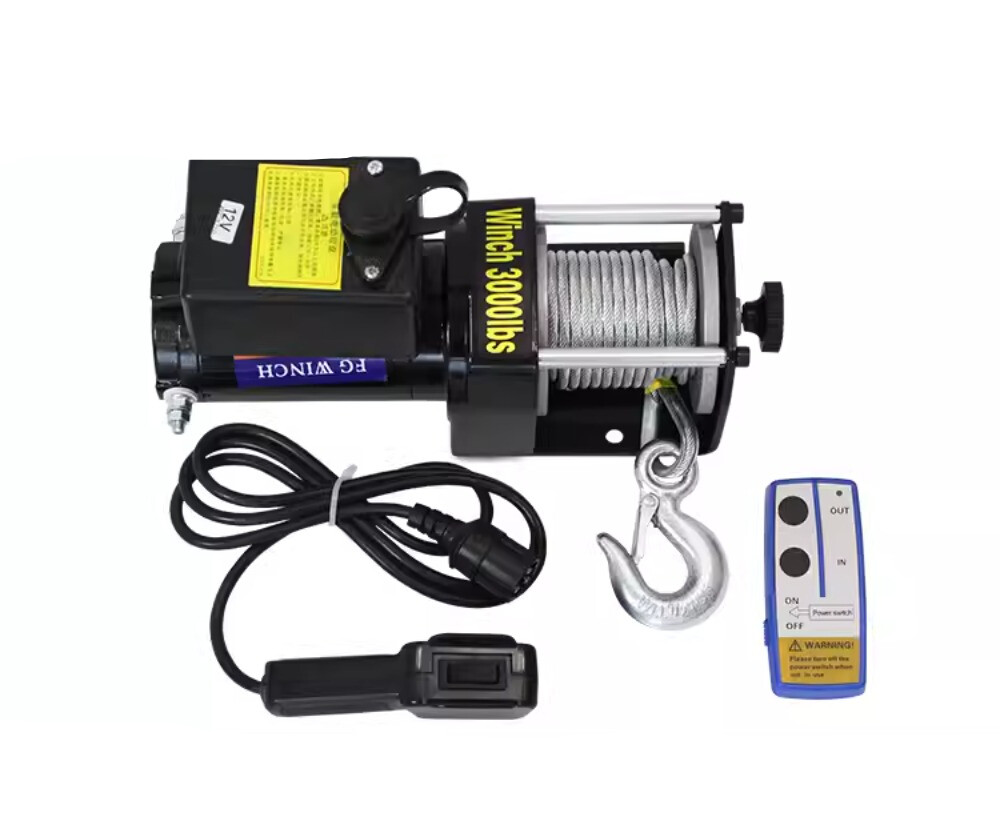 3000LB Electric Winch Machine Wireless Control IP Grade Wat