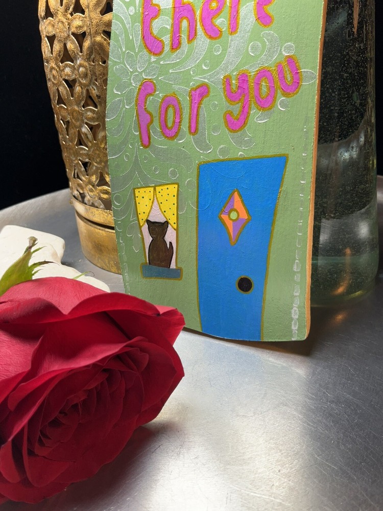 Wooden Hand Painted/ Artwork Inspiration Message Board, Gift Idea