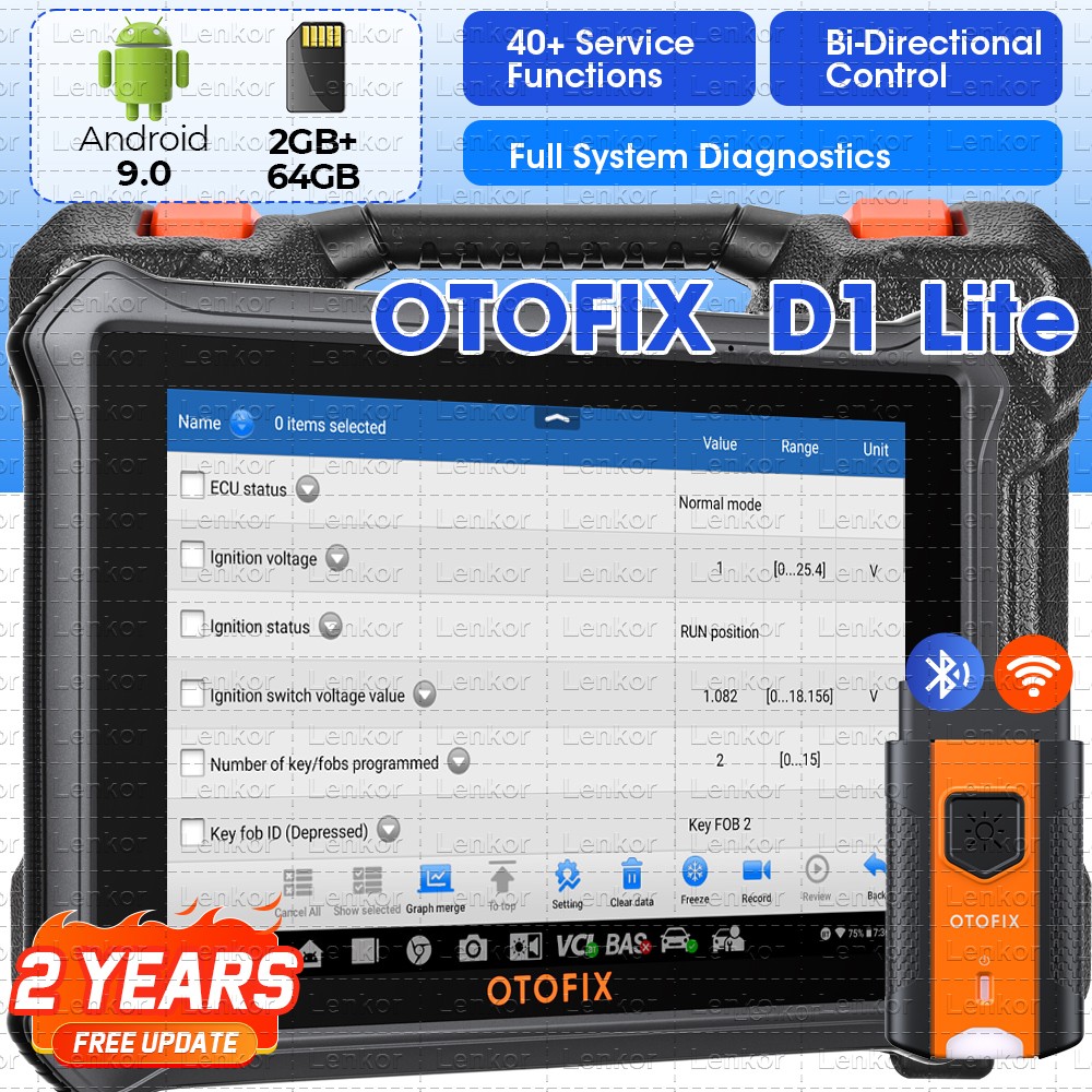 2025 OTOFIX D1 Lite Car Bidirectional Scanner Full System Diagnostic Coding Tool