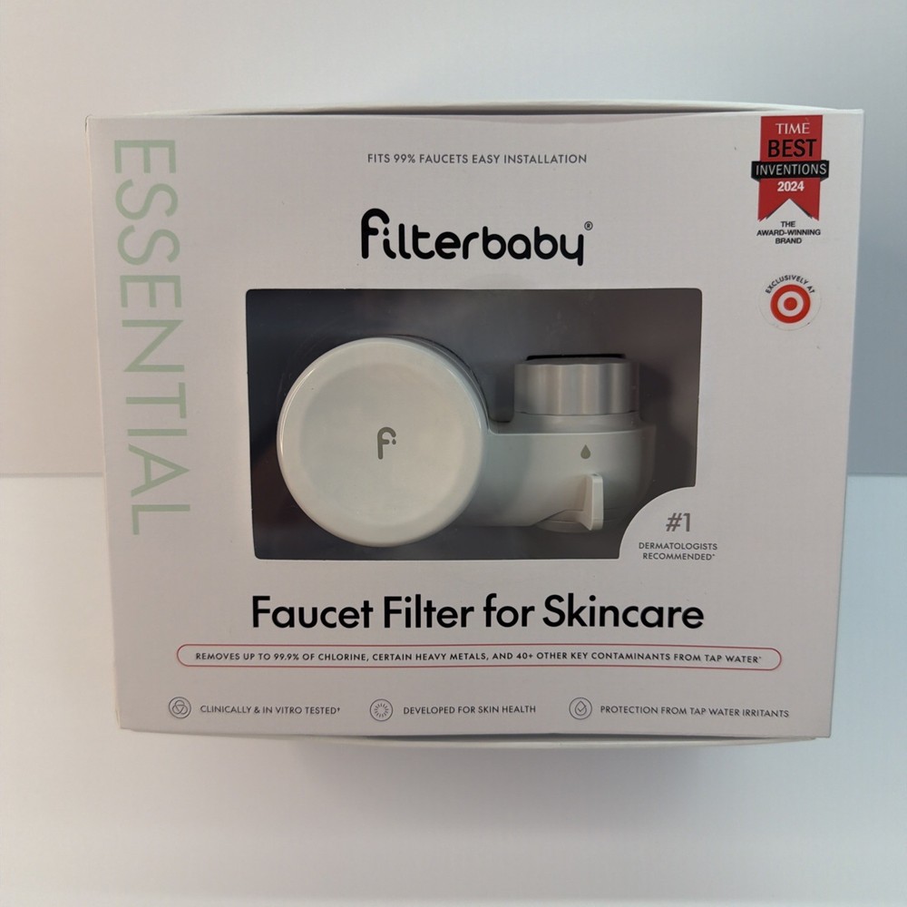 Filterbaby Faucet Filter Essential White - Faucet Filter for Skincare -