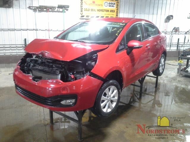 2014 Kia Rio Passenger Front Headrest Only Black Cloth