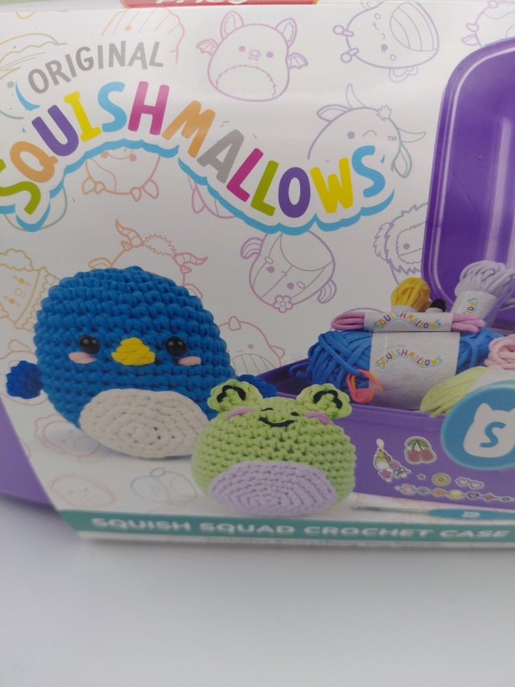 Original Squishmallow Squish Sqad Crochet Case Includes Everything You Need...