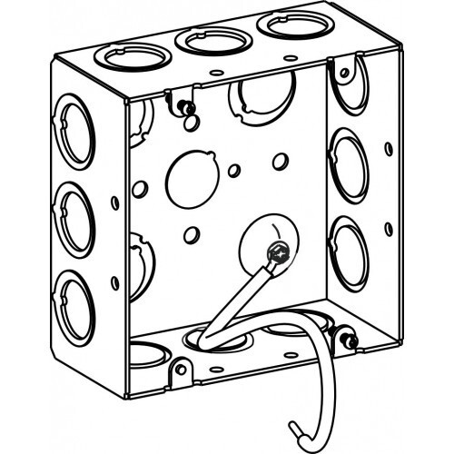 ORBIT 5SDB-MKO-PT-10 5S BOX 2-1/8" DEEP W/ 10" PIGTAIL
