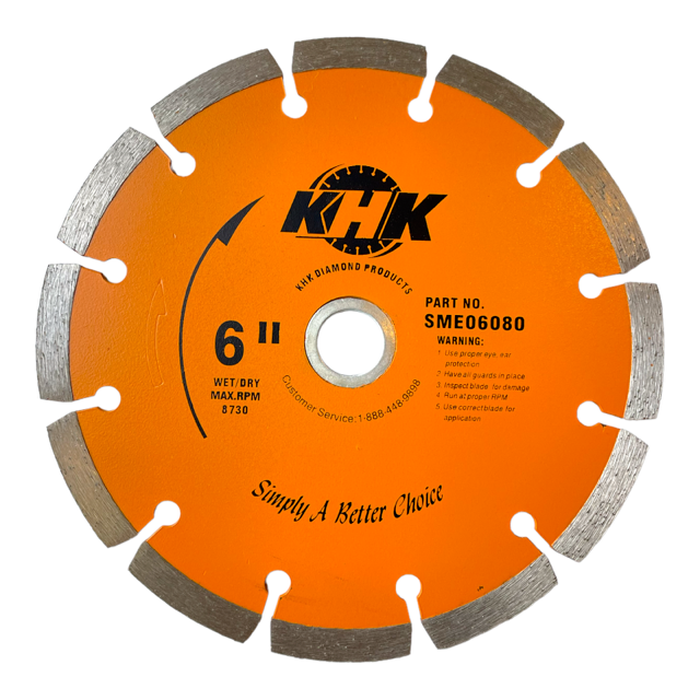 2 Pack 6" Diamond Saw Blade Segmented Cutting Concrete Bricks Stone Masonry