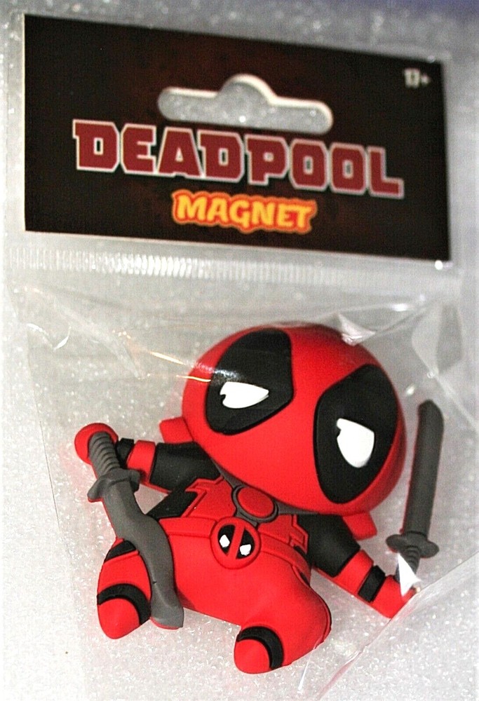 Marvel Comics Kawaii Style Deadpool Refrigerator Magnet New MIP