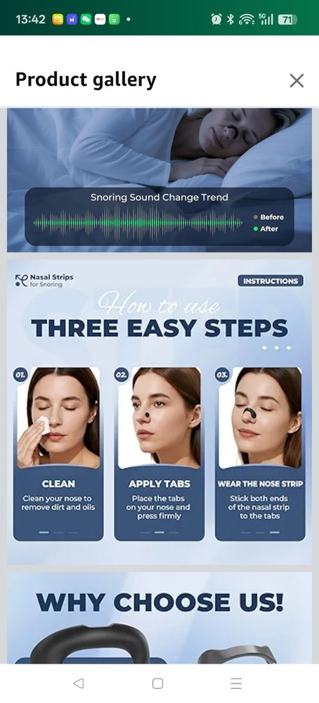 Nasal Strips for Snoring | Extra Strength Snoring Solution Nose Strips | Improve