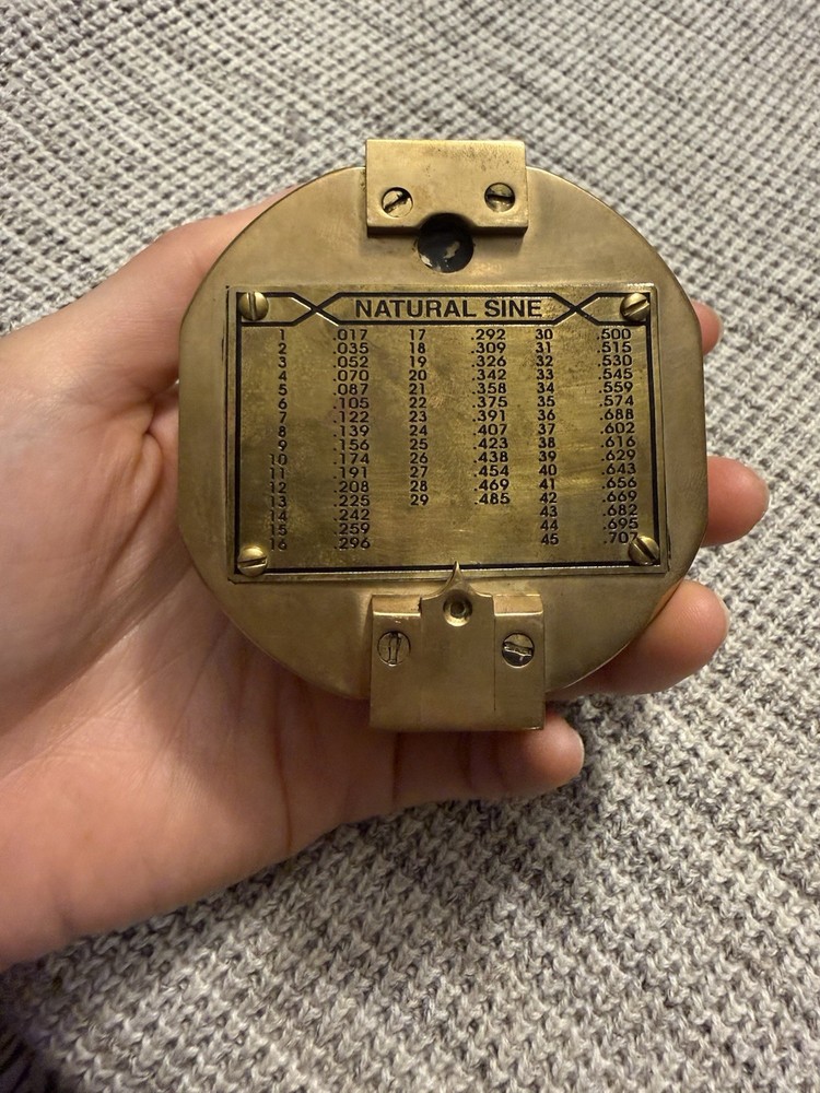 LONDON NATURAL SINE BRASS COMPASS