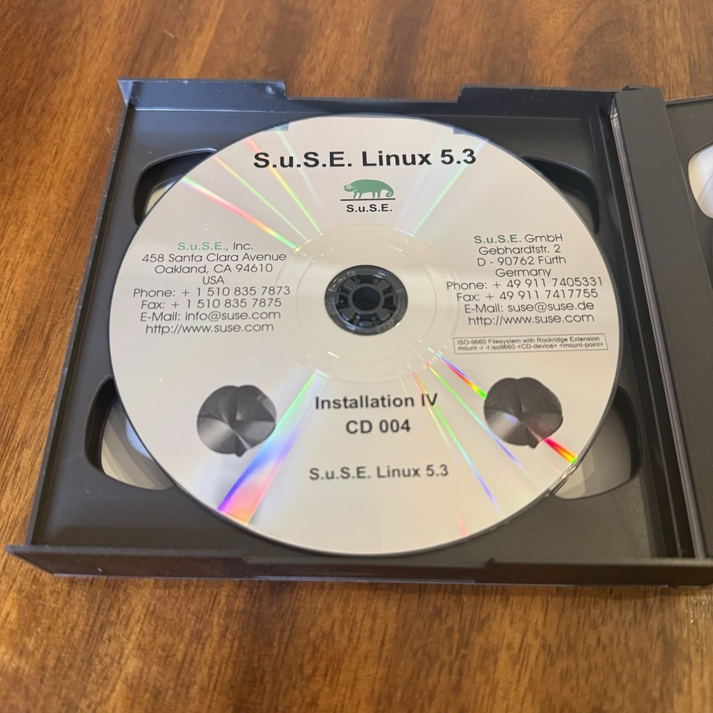 Suse Linux 5.3 July 1998 (CD-ROM, 2001) Big Box Vintage Software