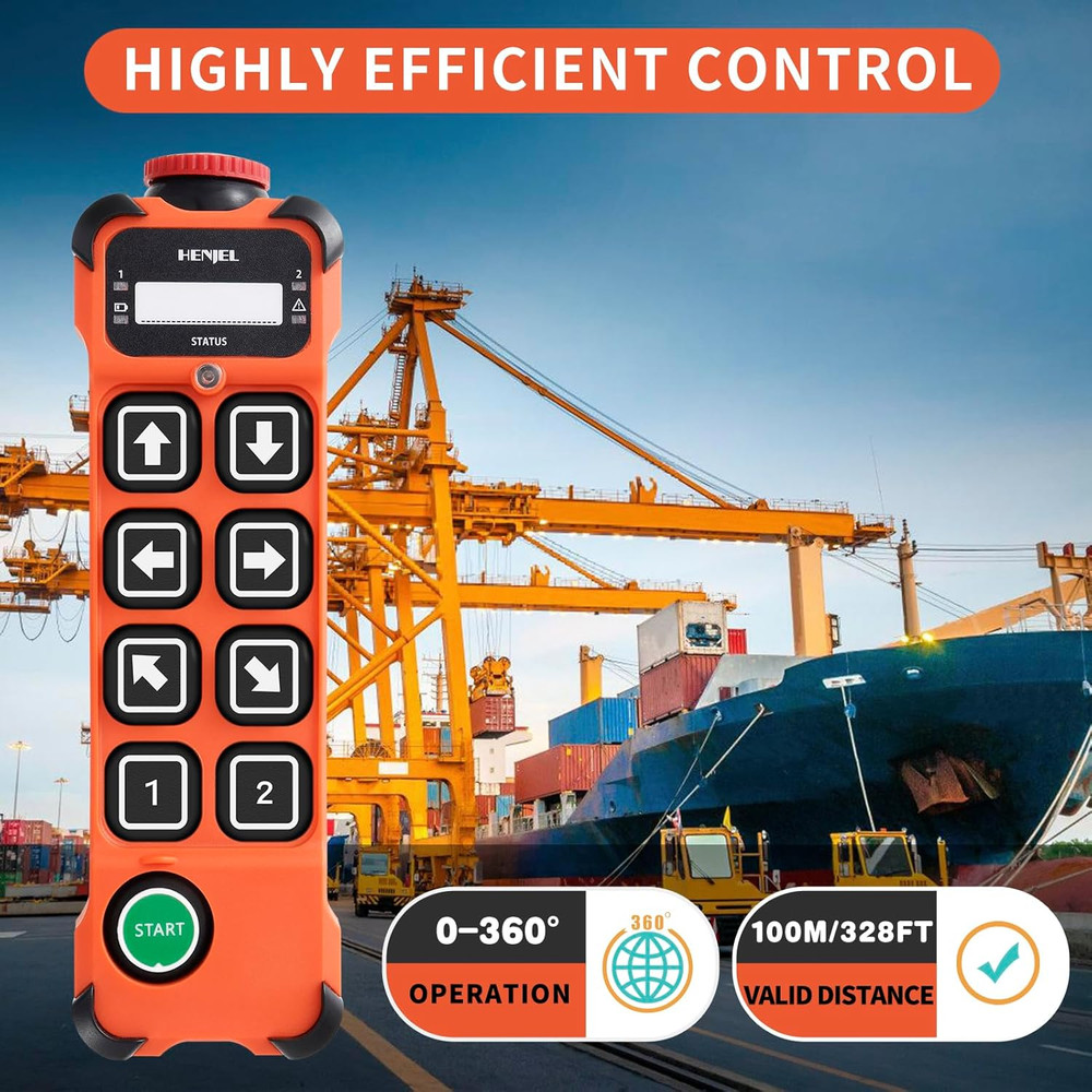 Crane Wireless Remote Control Industrial Hoist Overhead Bridge Crane Controller