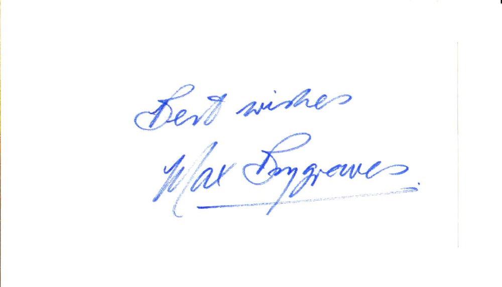 MAX BYGRAVES (+2012) - British Comedian & Actor - Autograph & Photo