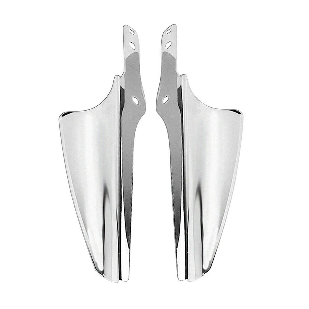 Chrome Front Fork Mount Wind Deflectors Fit For Harley Electra Glide 1995-2021