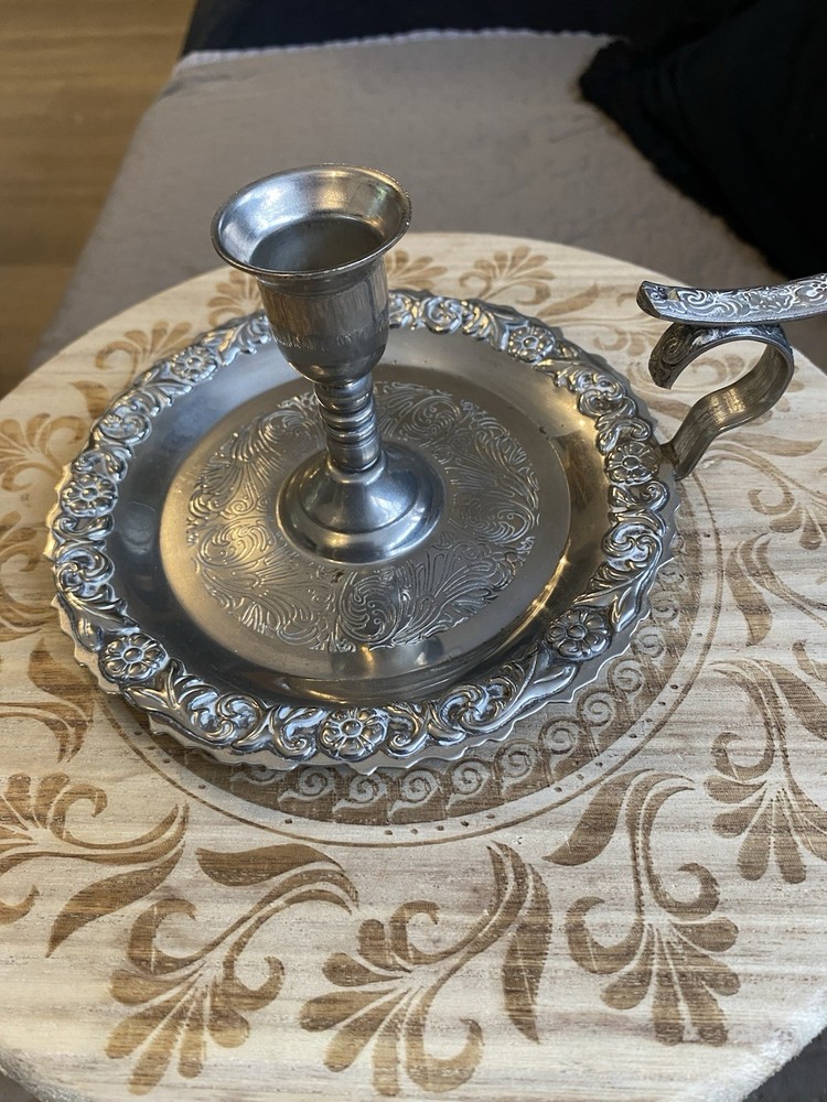 Vintage Silver Plated Candle Holder