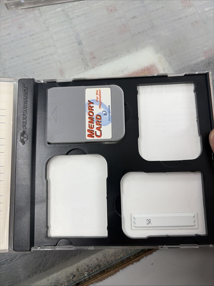 Performance Sony PlayStation 1 PS1 Memory Card + Case Holder
