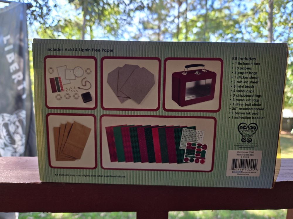 LUNCH BOX KIT CHRISTMAS ARGYLETHEME CRAFT SET