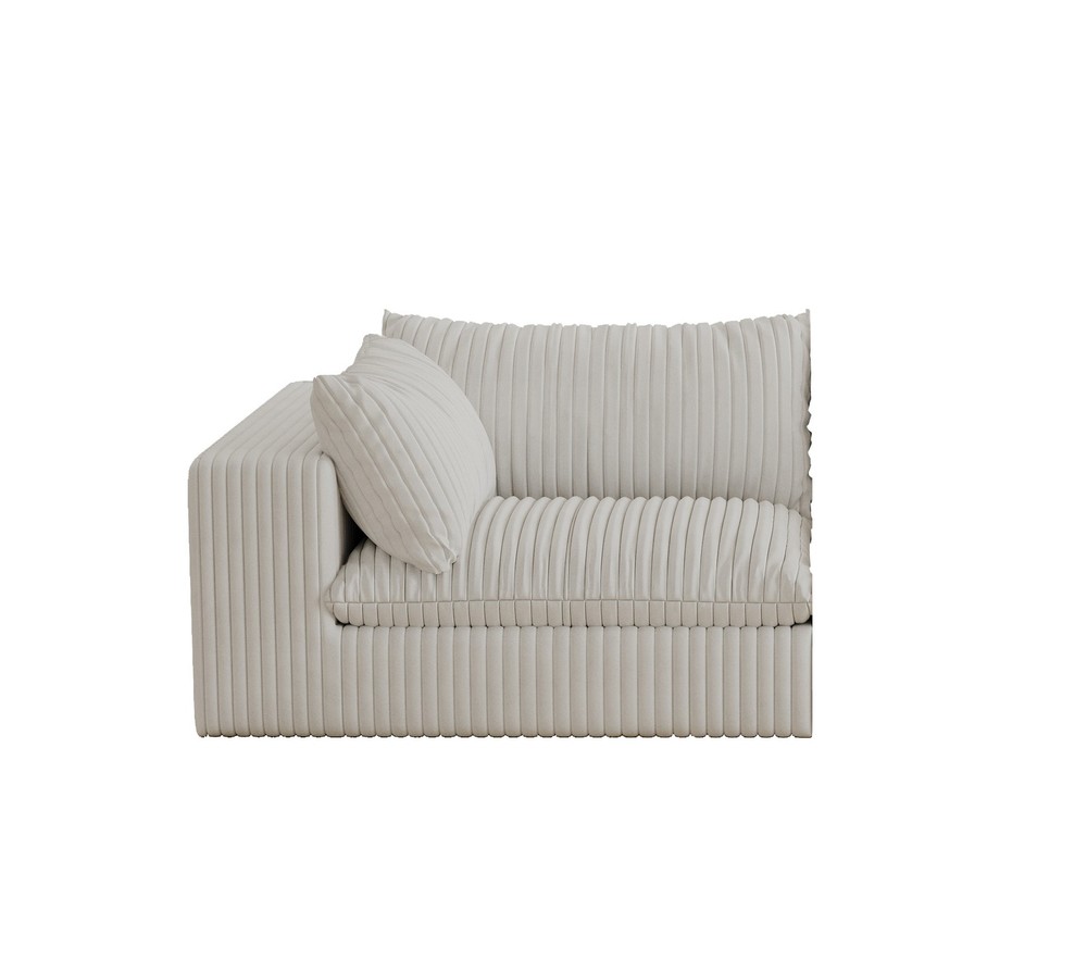 Cloud Sofa,Corduroy Fabric,Deep Seat Couches,Double-layer design,Removable Cu