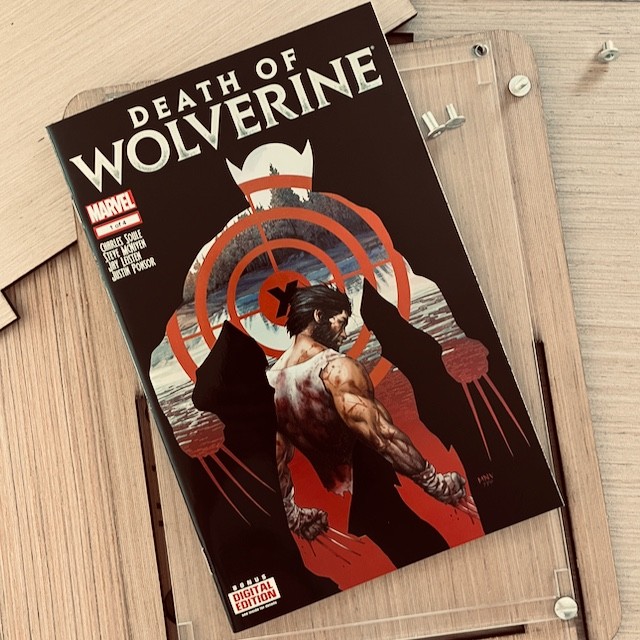 Comic Storage & Display Box PLUS Marvel's Death of Wolverine Issue #1 Comic
