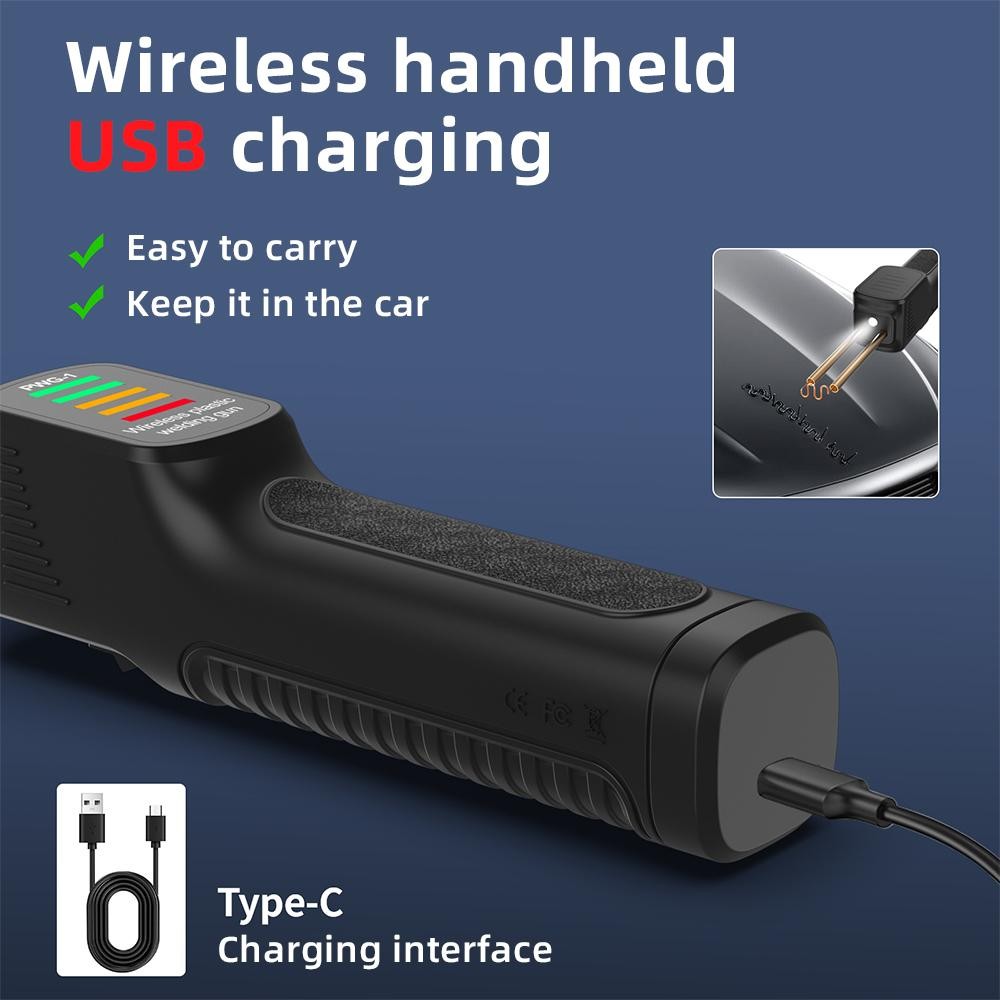 Pwg-1 Handheld Wireless Plastic Welding Machine USB Rechargeable Repair Tool
