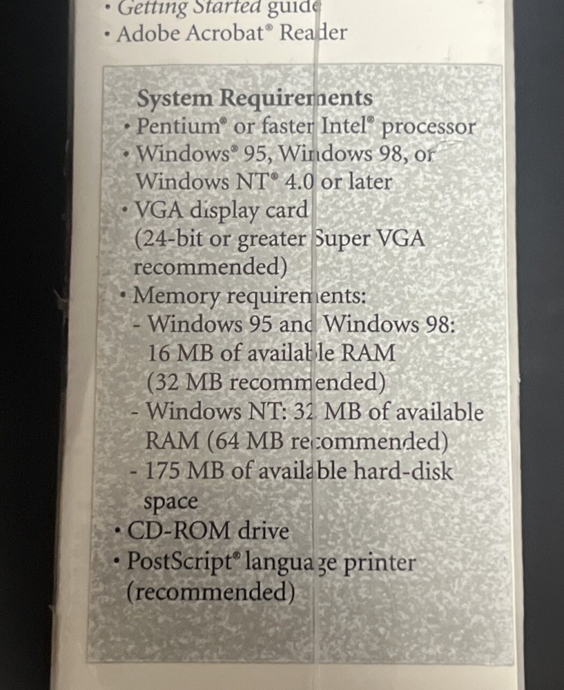 Adobe PageMaker 6.5 Plus Windows Upgrade Professional Page Layout Software