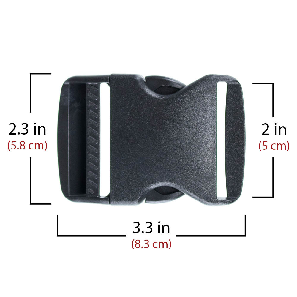 Paracord Planet Flat & Lock Side Release Buckles - Strap - Size & Pack Options