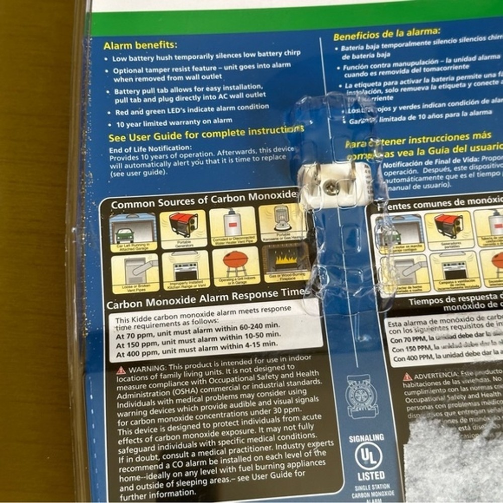 kidde carbon monoxide detectors