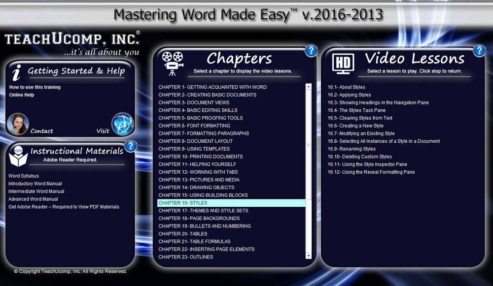 MICROSOFT WORD 2016 DELUXE Training Tutorial Course & Quick Reference Guide