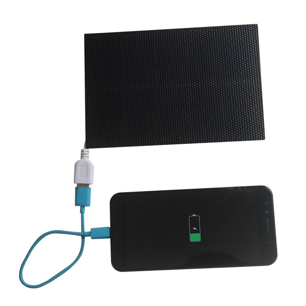 Efficient 3W 5V Solar Panel Charger with USB Output for Electronic Devices