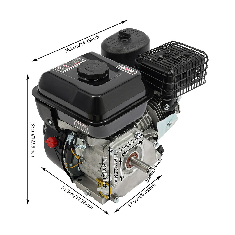 212cc 7.5HP 4-Stroke Gasoline Engine Steel Start Engine W/ Pull Start