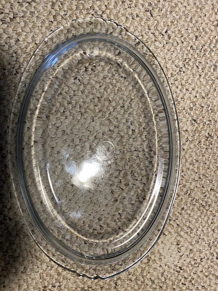 Vintage Pyrex 812 Broiler Casserole Clear Cover