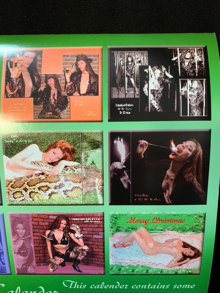 2005 Calendar Autographed Maria the SnakeBabe