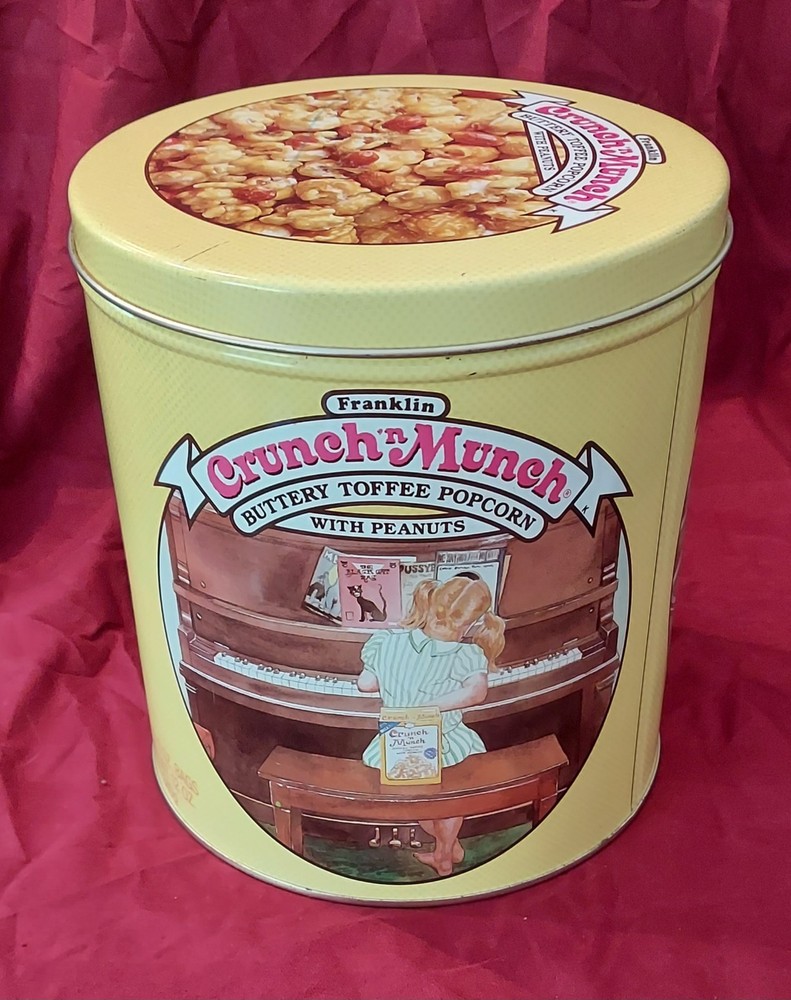 Vintage Franklin Crunch n Munch tin