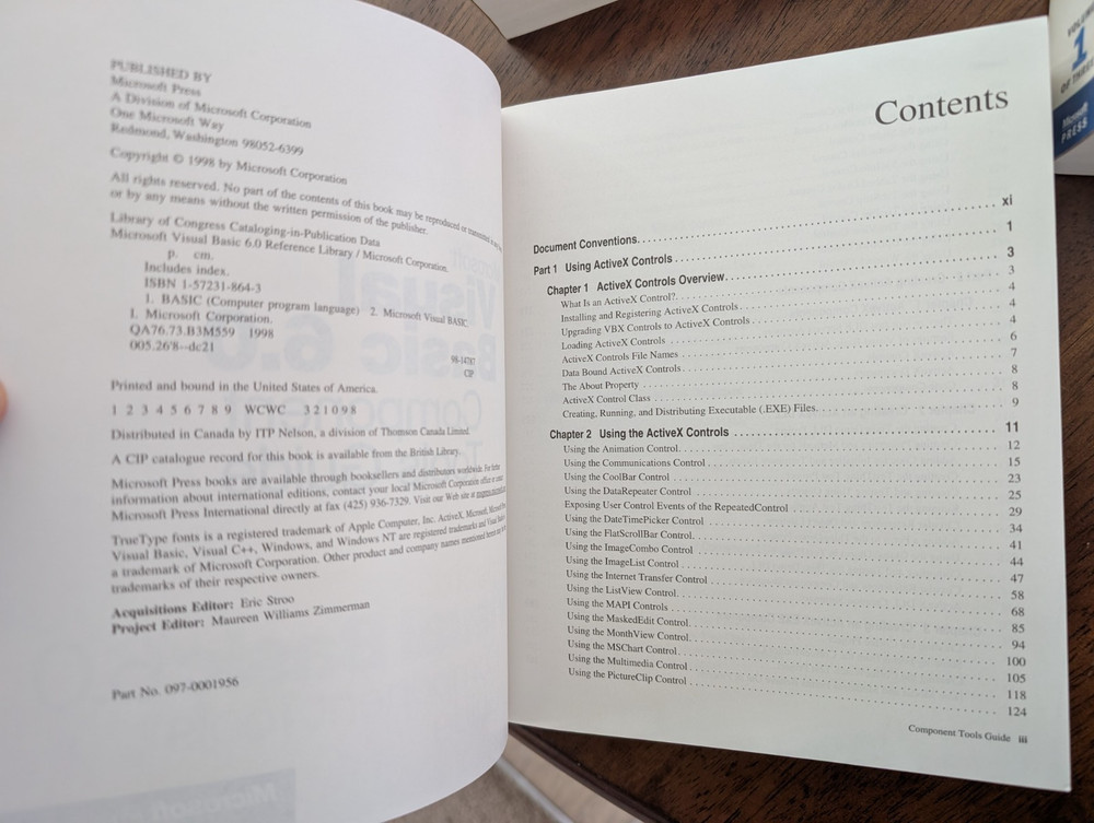 Microsoft Visual Basic 6.0 Reference Library 1998 Near FINE+