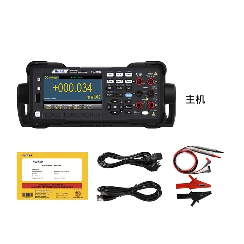 Hantek 6 1/2 Bit Bench Digital Multimeter True RMS Double-Display USB RS232/485