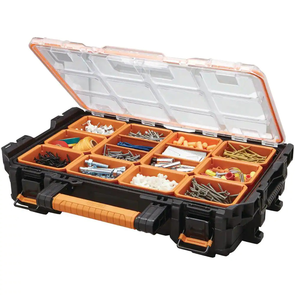 Pro Gear System Gen 2.0 Stackable Durable Weather Resistant 10-Compartment Small