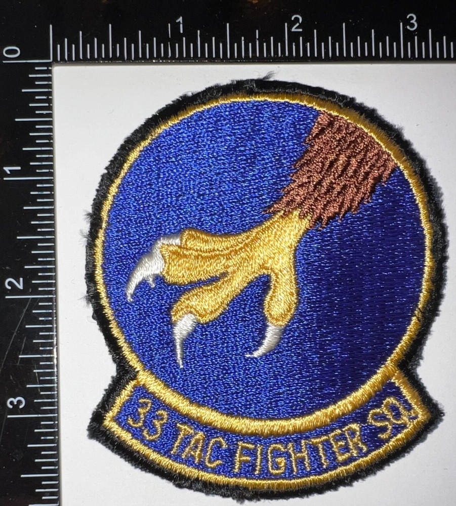 Cold War USAF US Air Force 33rd Tactical Fighter Squadron Patch
