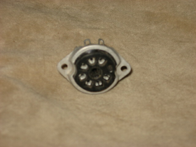 Tube Socket, 7 pin, chassis mount, new
