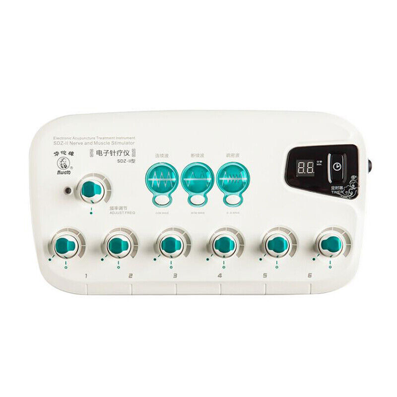 Electric 6 channels Low-Frequency Electro Acupuncture Stimulator Acupuncture NEW