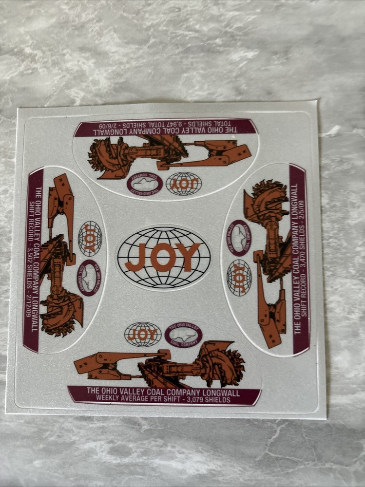 NICE JOY COAL MINING STICKERS