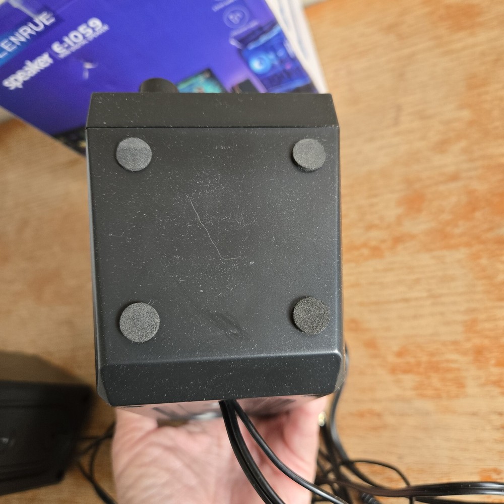 Lenrue E-1059 Mini Digital USB Computer Speakers - Black