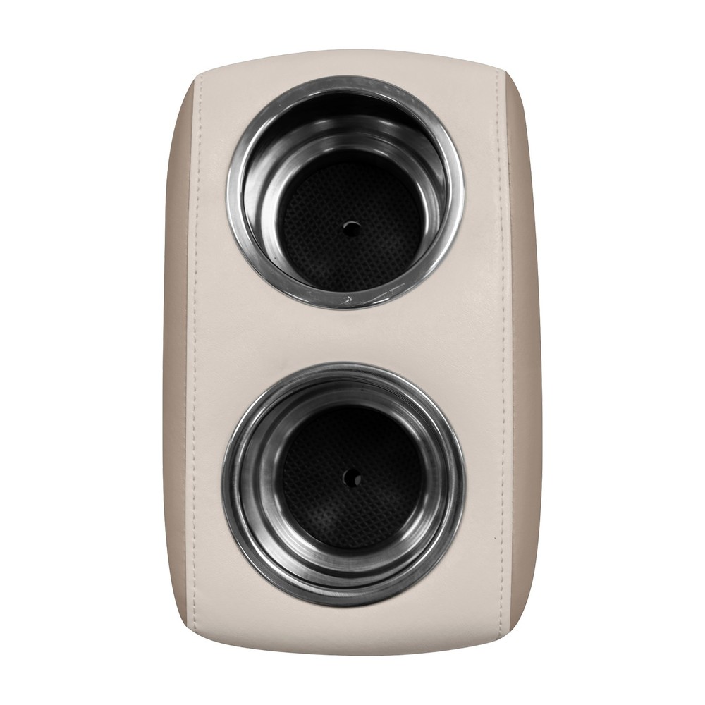 Wise 3059 Portable Drink Holder w/ Stainless Inserts | Platinum / Mocha Java