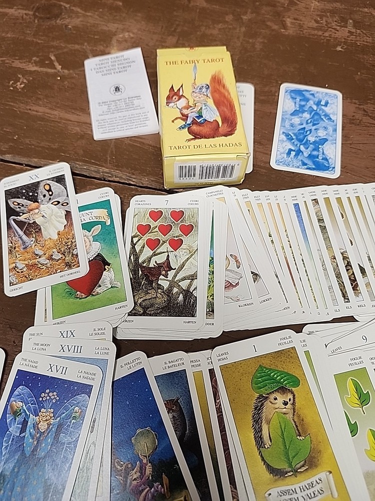 Vintage The Fairy Tarot De Las Hadas Multiple Language Guide *READ