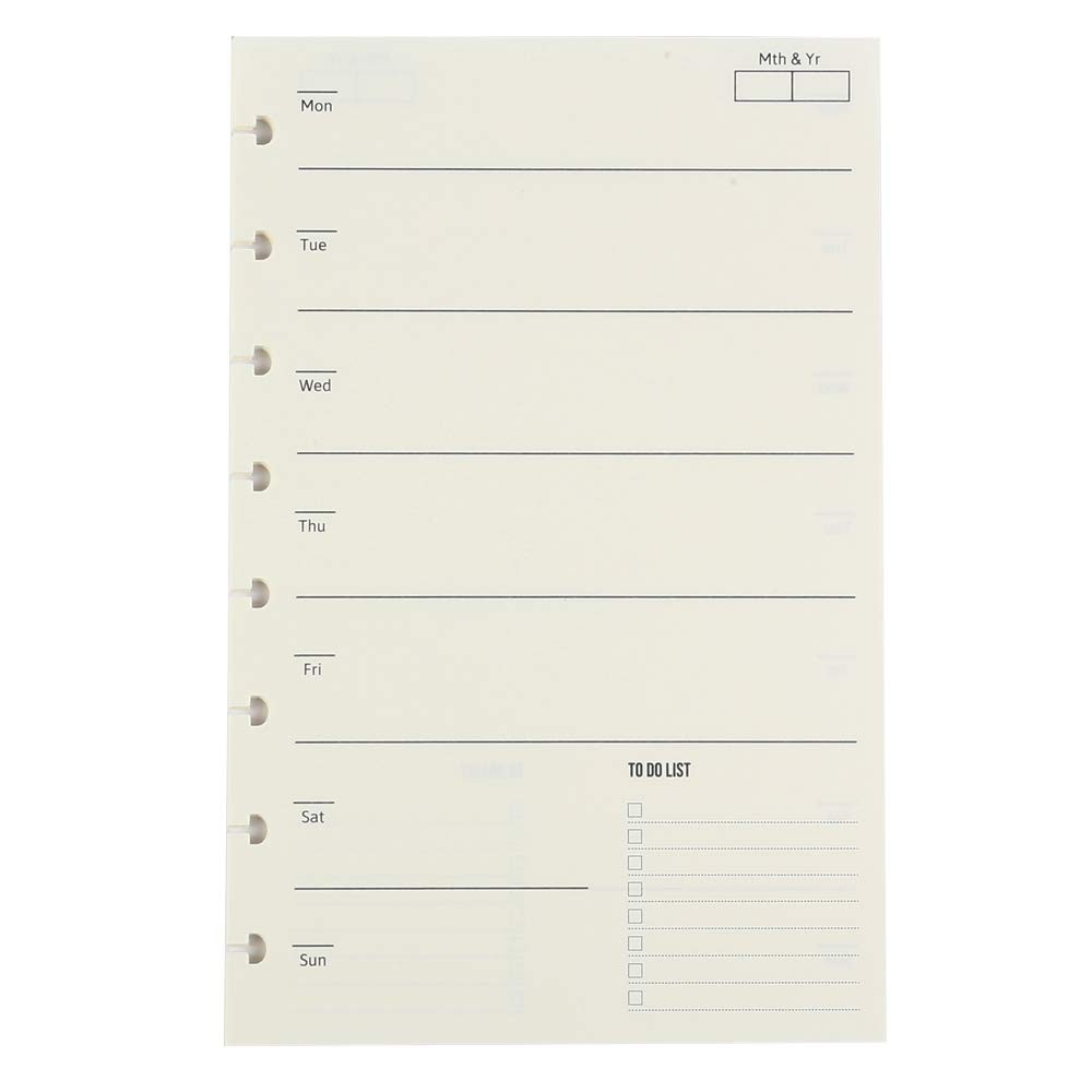 Eagle Discbound Refill Paper, Inner Core, Planner Refills, Weekly