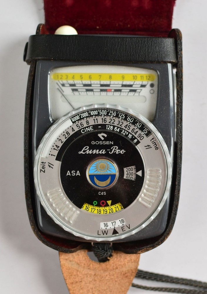 Gossen Luna Pro Light Meter with Original Leather Case UNTESTED West Germany
