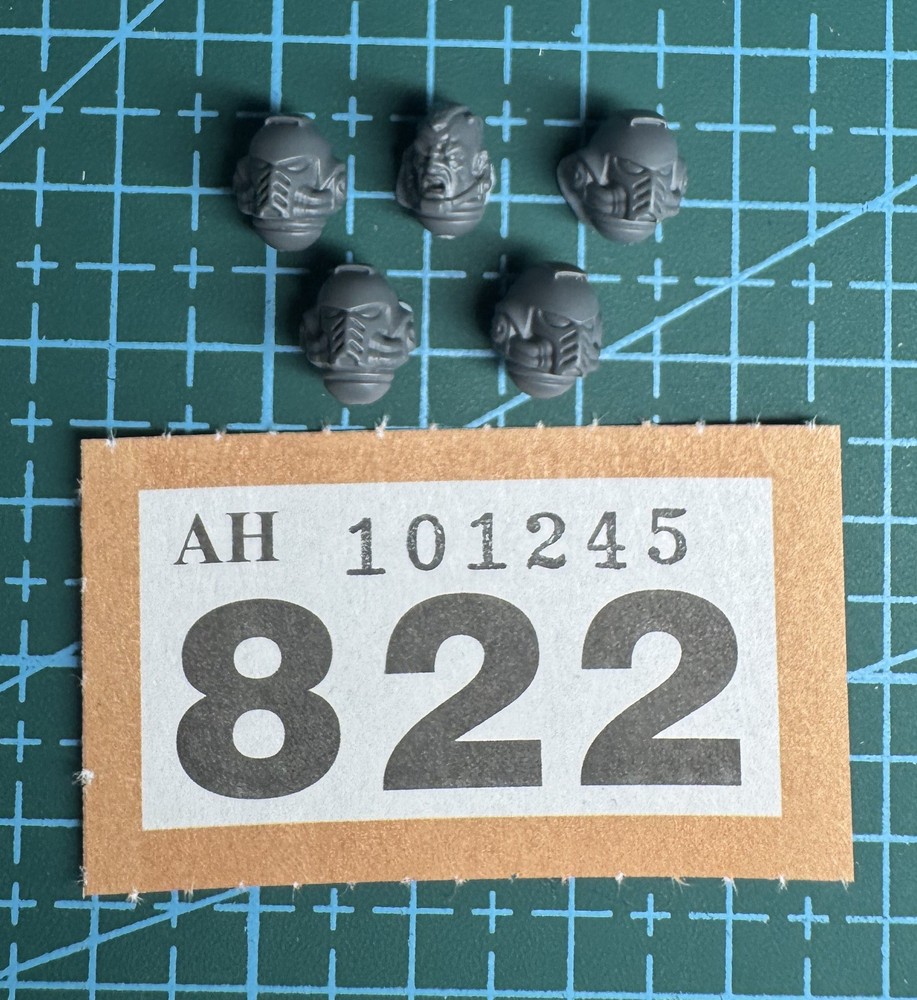 5 Space Marine Helmet Head Primaris Intercessor 40k Bits Heresy Sergeant