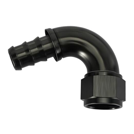 Push Lock Fitting One Piece Full Flow Hose End 12AN 120 Degree