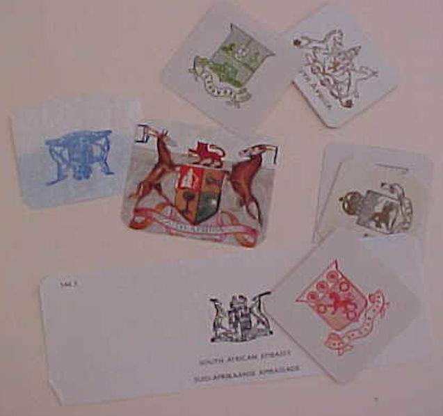 SOUTH AFRICA   LOGS 9 DIFF. INCLUDES ORANGE ,NATAL, CAPE, TRANSVAAL