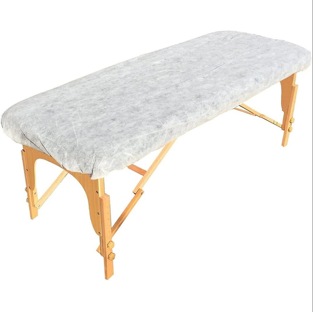 100 PCS Disposable Massage Table Fitted Bed Covers with Elastic Corners 82x35