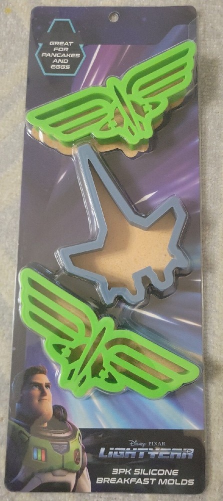 Disney Buzz Lightyear 3 pack Breakfast Silicone Molds NWT