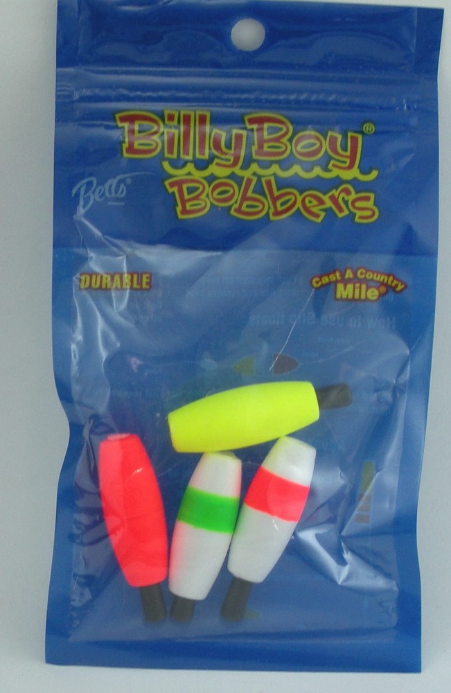 Betts M00B 1.5in Peg Float Assorted Colors 4pk